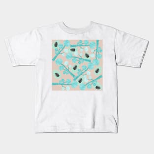 Cloud Pine Pattern Kids T-Shirt